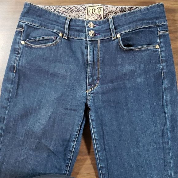 Rich and Skinny Raw Aluminum Dark Wash Jeans - Picture 3 of 10